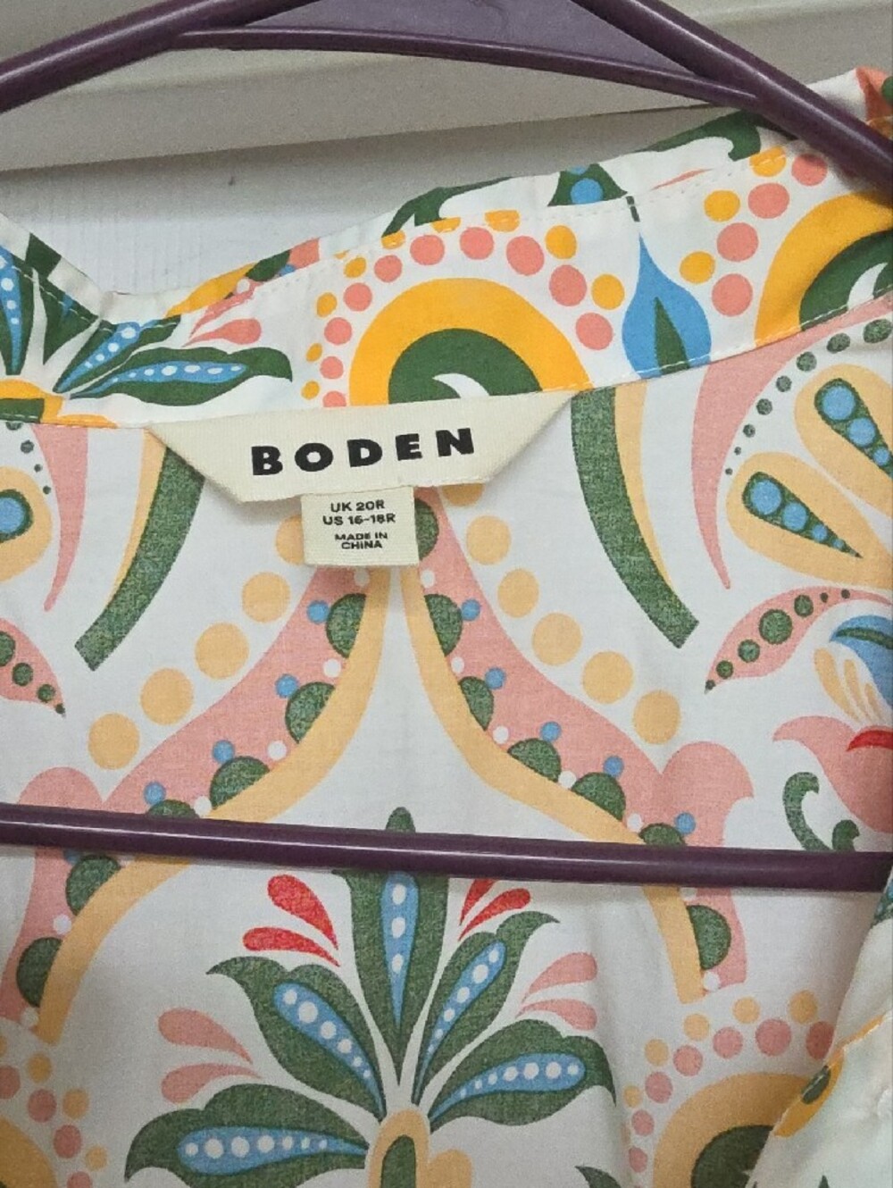 Boden Multicolor Paisley-Print Maxi Dress in Cream - Picture 2 of 3